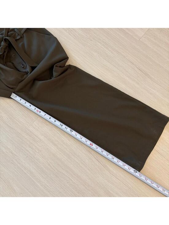 Reformation Terra Jumpsuit Olive Green Women’s Size 6 Office Workwear Wide Leg - Picture 7 of 8